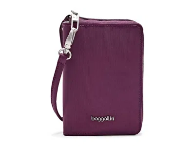 Baggallini Modern Rfid Passport Organizer Wallet Women's Handbags Mulberry, Cotton