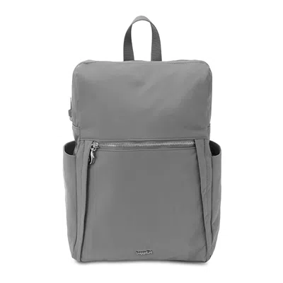 Baggallini Securtex Jet Set Anti Theft Daypack In Opal Grey