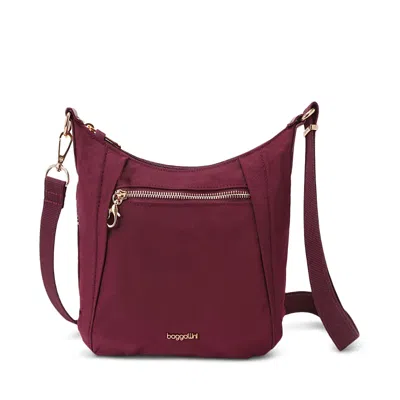 Baggallini Securtex Jet Set Anti Theft Mini Crossbody In Jam