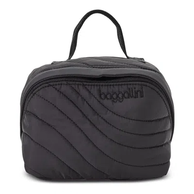 Baggallini Set Wave Accordion Travel Organizer In Black Wave Puff