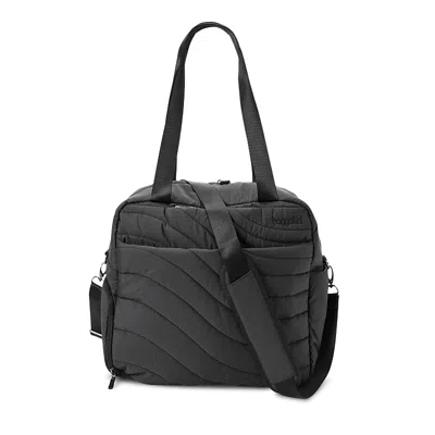 Baggallini Set Wave Weekender Bag In Black Wave Puff