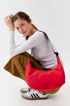 Baggu Medium Nylon Crescent Bag In Candy Apple At Urban Outfitters