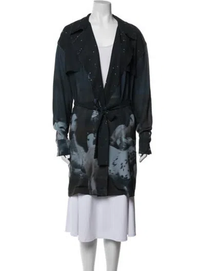 Pre-owned Baja East Graphic Print Jacket In Black