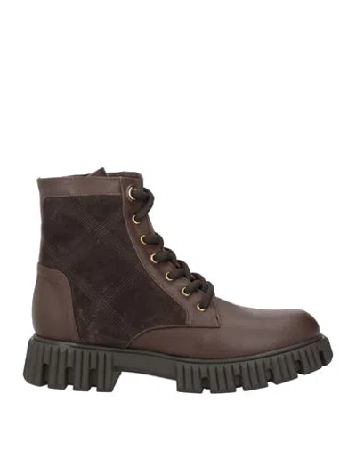 Baldinini Woman Ankle Boots Chocolate Brown Size 8.5 Calfskin