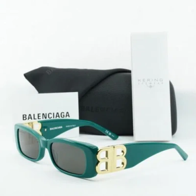 Pre-owned Balenciaga Bb0096s 006 Green/gray 51-18-130 Sunglasses