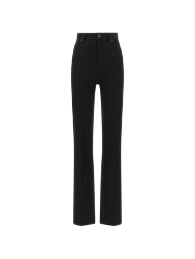 Balenciaga Black Cotton Jeans In Blue