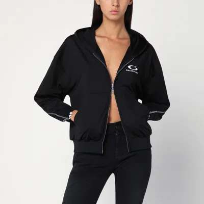 Balenciaga Black Zip-up Sweatshirt Loop Sports Icon