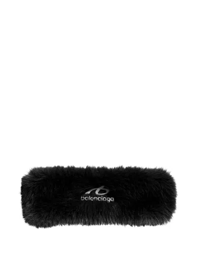 Balenciaga Bodies Headband In Violet In Black