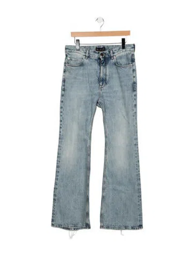 Pre-owned Balenciaga Bootcut Jeans 2024 In Blue