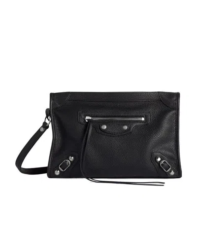 Balenciaga Le City Business Triangle Pouch In White
