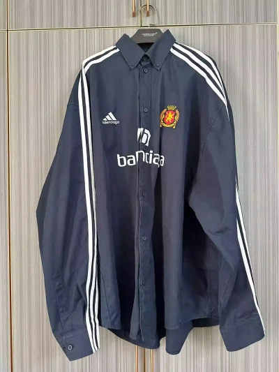 Pre-owned Balenciaga Manchester United Co-branded Shirts In Blue