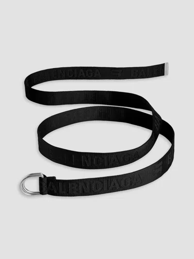 Balenciaga Men's D Ring Belt In Black