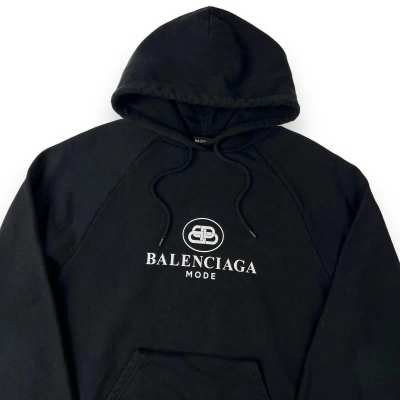 Pre-owned Balenciaga Mode Black Hoodie