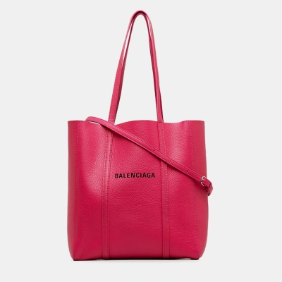 Pre-owned Balenciaga Pink Leather Everyday Xs Tote Bag