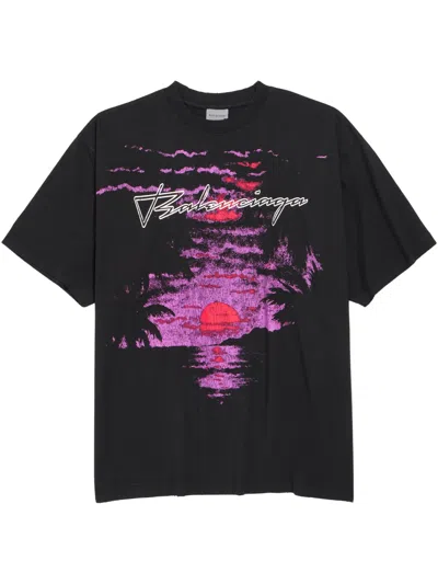Balenciaga Relaxed Fit 'drethestanem' T-shirt - Women's Short Sleeve In Black