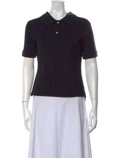 Pre-owned Balenciaga Short Sleeve Polo W/ Tags In Black