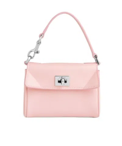 Balenciaga Women's Rodeo Micro Bag Charm In Suede Pink