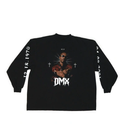 Pre-owned Balenciaga X Kanye West Balenciaga Yeezy 2021 Dmx Tribute Shirt In Black