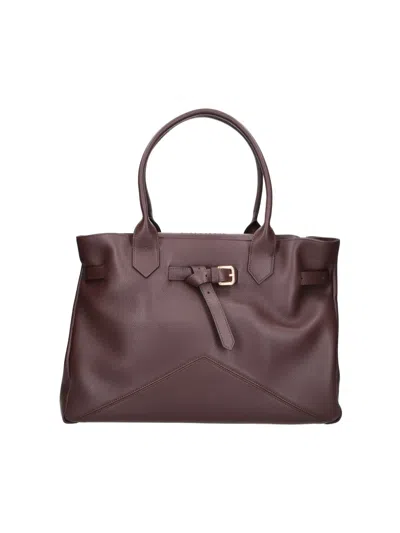 Ballantyne Brown Kate 990 Calfskin Leather Tote Bag