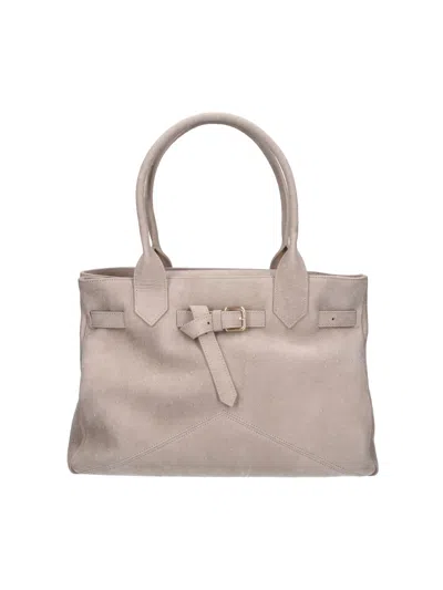 Ballantyne Grey Kate 993 Crocodile-embossed Calfskin Tote Bag