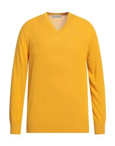 Ballantyne Man Sweater Yellow Size 50 Cotton