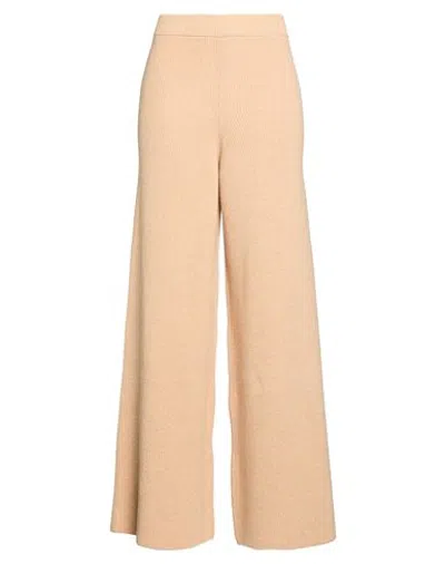 Ballantyne Woman Pants Camel Size 8 Wool In Nude