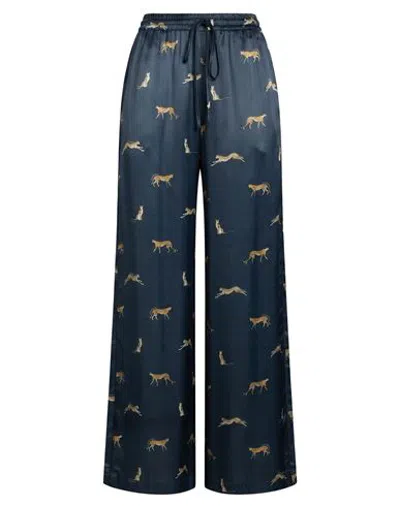 Ballantyne Woman Pants Navy Size 12 Viscose In Blue