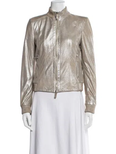 Pre-owned Bally Bomber Jacket In Neutrals