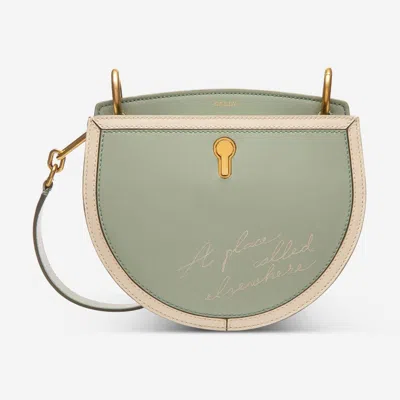 Bally Cecyle Women's Pale Calf Leather Crossbody Bag 6226853 In Green