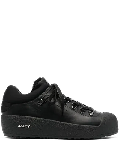 Bally Curyal Fur-lined Leather Boots In Black