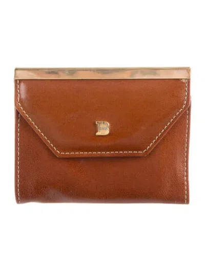 Pre-owned Bally Leather Coin Pouch In Brown