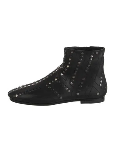 Pre-owned Bally Leather Patterned Boots In Black
