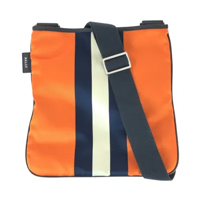 Pre-owned Bally Navy Nylon Pochette Shoulder Bag ()