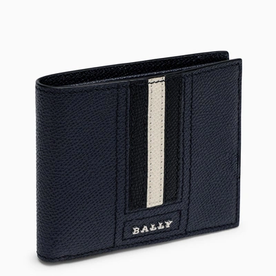 Bally | New Blue Lettering Tsp Billfold Wallet