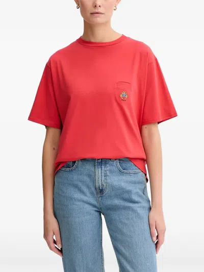 Bally Pocket-embellishment T-shirt In Blue