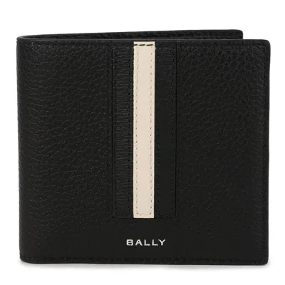 Bally Ribbon Bifold Wallet In Black