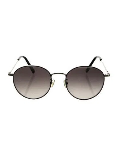 Pre-owned Bally Round Gradient Sunglasses In Metallic