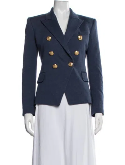 Pre-owned Balmain Blazer In Blue