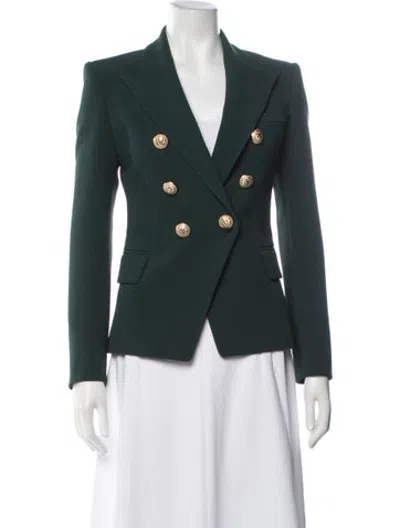 Pre-owned Balmain Blazer In Green