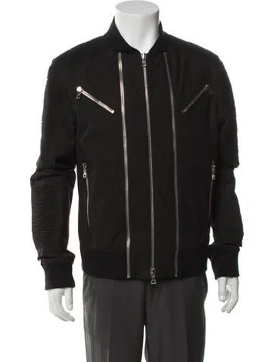 Pre-owned Balmain Bomber Jacket In Black