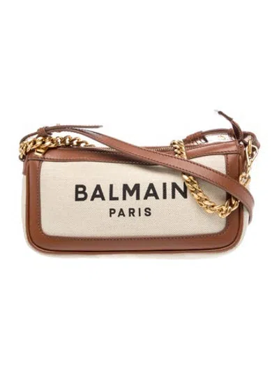 Pre-owned Balmain Canvas B-army In Brown