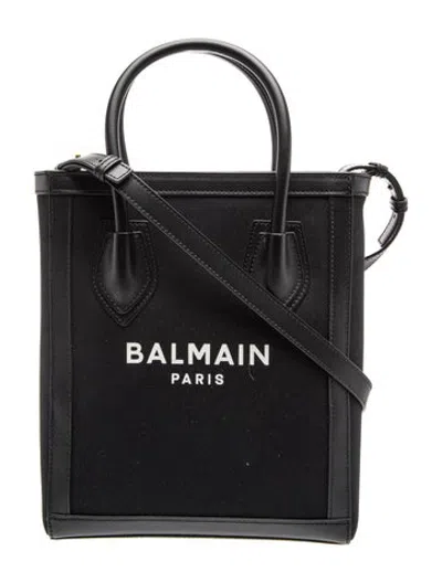 Pre-owned Balmain Canvas Tote In Black