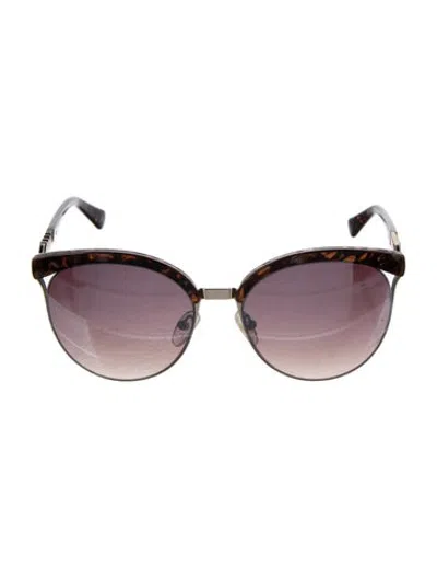 Pre-owned Balmain Cat-eye Gradient Sunglasses In Brown
