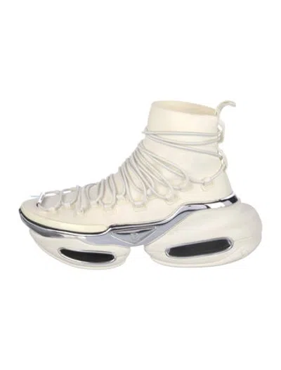Pre-owned Balmain Chunky Sneakers In White