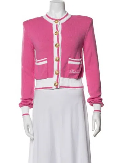 Pre-owned Balmain Jacket In Pink