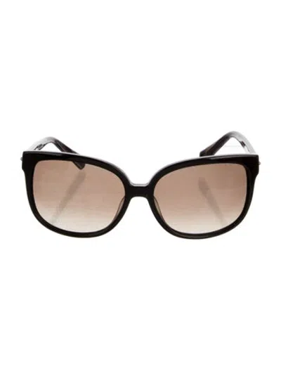 Pre-owned Balmain Oversize Gradient Sunglasses In Brown