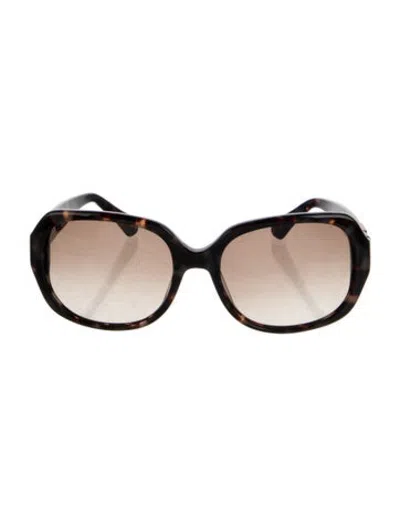 Pre-owned Balmain Oversize Gradient Sunglasses In Brown