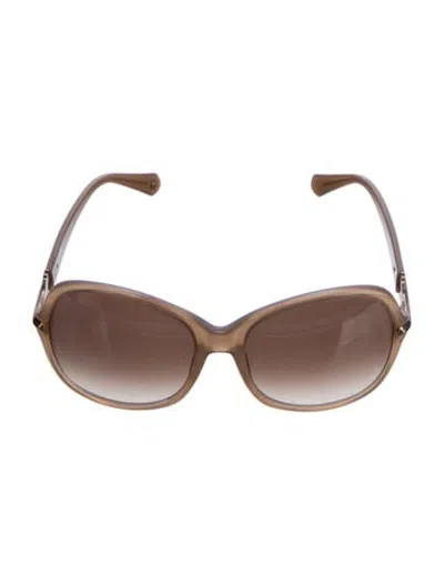 Pre-owned Balmain Oversize Gradient Sunglasses In Neutrals