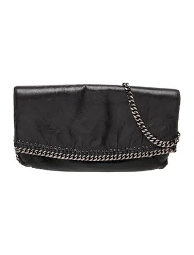 Pre-owned Balmain Signature Stella Mccartney Falabella Small In Black