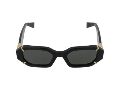 Balmain Sunglasses  Emblem I Blk - Gld 52/21/145 In Multicolor